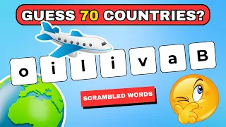 🚩 Can You Guess the Country By Its Scrambled Word? 🌎