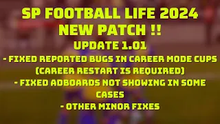 SP Football Life 2024 | Update 1.10 & Fix Problem | Bahasa Indonesia