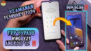 FRP BYPASS VIVO Y21 KEAMANAN FEBRUARI 2024 ANDROID 12,TANPA PC‼️