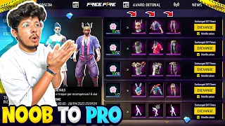 Free Fire i Did Noob To Pro😍 in 11,000 Diamond | I Got All New Emote & Bundles - Garena Free Fire