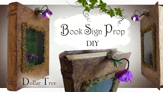 Dollar Tree Book Sign Prop DIY / Party Prop DIY / Welcome Sign Prop