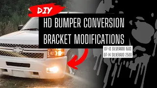 07-13 NNBS Silverado HD Conversion | How to Modify Bumper Brackets for the Best Fit