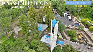 Wayfarers Chapel Rancho Palos Verdes Disassembly Aerial Update