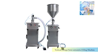 25ml-500ml volumetric semi-automatic filling machine/ pneumatic cream bottle filling machine