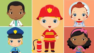 Jobs and Occupations - Vocabulary for Kids in English and Spanish