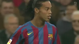 Cuando Hicieron Enojar al Ronaldinho y Ronaldinho humillo al Madrid #futbol #elclasico