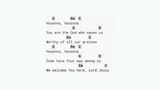 Hosanna - Praise Is Rising (NO CAPO) guitar chords