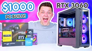 Best $1000 Gaming PC Build 2023! [Full Build Guide w/ Benchmarks!]