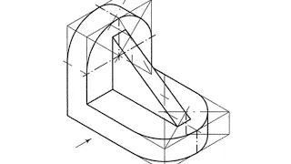 Engineering Drawing || Orthographic to Isometric View || By Fatima Asad.