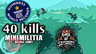 40 kills... 😱EVERY MINI MILITIA PLAYER MUST WATCH THIS !! |40 kills in 2 match.