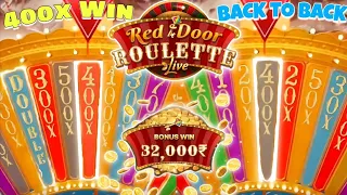 Red Door Roulette 400x Win 🤩|| Back To Back Win 😍|| 32k Profit 🤑