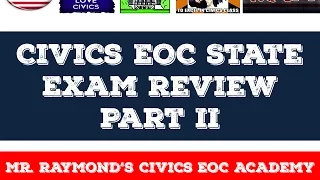 Civics EOC State Exam Review Part II