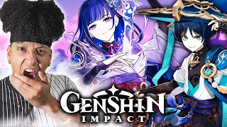 ANIME VIEWER Reacts to GENSHIN IMPACT TRAILERS! (Versions 1.0-4.1) *FIRST TIME WATCHING*