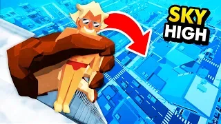 Virtual Reality GORILLA Throws People Off SKY HIGH BUILDING (Funny GrowRilla VR Gameplay)