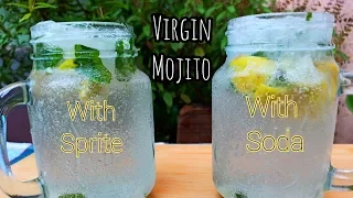 Virgin Mojito With Sprite & Soda | 🥤 वर्जिन मुहितो | Cocktail | Non-Alcoholic | Food Arena ❤