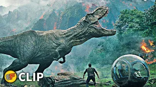 Carnotaurus Attack - Saved by Rexy Scene | Jurassic World Fallen Kingdom (2018) Movie Clip HD 4K