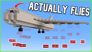 I Built a Working Bomber Airplane in Minecraft (using Valkyrien Skies)