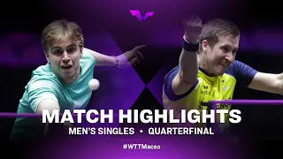 Highlights | Truls Moregard vs Mattias Falck | MS QF | WTT Champions Macao 2022