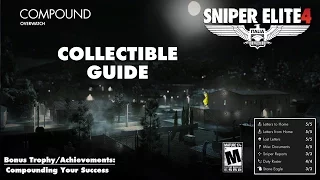 Sniper Elite 4: Level 9 / Compound (Collectibles Guide) - HTG