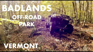 Badlands Off Road Park, Vermont - Nissan Xterra take over rough terrain at VT’s private location.