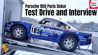 Porsche 959 Paris Dakar Test Drive and Interview With Race Car Driver Jacky Ickx