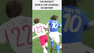 Totti's Red Card vs South Korea in World Cup 2002   #shorts #football