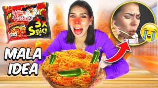 COMIENDO EL RAMEN MÁS PICANTE DEL MUNDO 🔥 Cecia Loaiza ✨