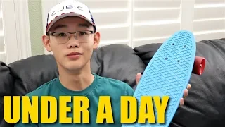How to Ride a Skateboard in Under a Day Under 5 Minutes!