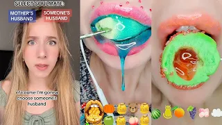 💋 Text To Speech 💋 ASMR Satisfying Eating || @AMARA CHEHADE || POVs Tiktok Compilations 2023 #39