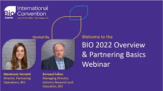 BIO 2022 Overview and Partnering Basics Webinar