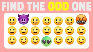 【Easy, Medium, Hard Levels】How Good Are Your Eyes? Emoji quiz 😀😍😊 Find the ODD emoji out #4