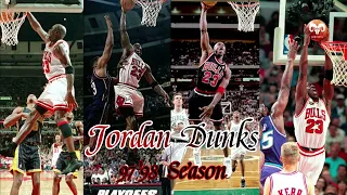 Michael Jordan Dunks. 97'98 Season ~Goatness