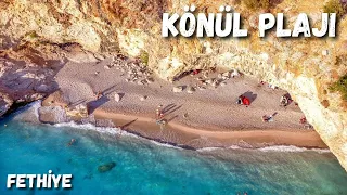 Gökyüzünden Könül Plajı - Fethiye'nin Saklı Cenneti - Fethiye Plajları - Ölüdeniz Fethiye Turkey