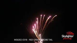 MS6302-0318 - 30mm, 100sh Z Red Green Strobe Tail  (Z Shape, 19sec)
