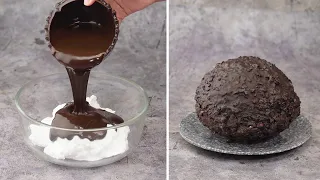 Black Chocolate Cake | So Yummy Cake Tutorials | Easy Chocolate Cake | Master Cake | #Shorts