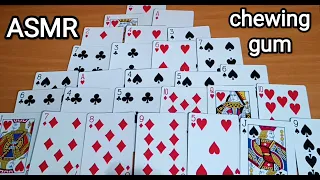 ASMR SOLITAIRE / АСМР ПАСЬЯНС / CHEWING GUM / ЖУЮ ЖВАЧКУ / КАРТЫ / WHISPER/ ШЕПОТ