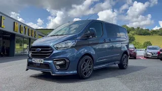 2023 Ford Transit Custom Motion R wit Gloss Carbon in Chrome Blue for sale at Castle Motors