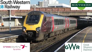 Trains at Southampton Central, SWML - 8th February 2023