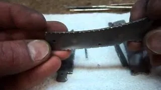 Mammoth tooth folding knife