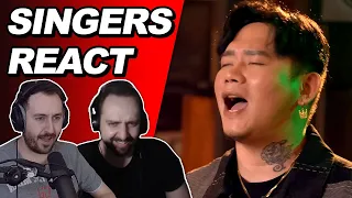 Singers React to Daryl Ong feat. Mark Michael Garcia - James Ingram Hits | Reaction