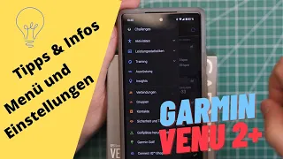 Garmin Venu 2 Plus und Garmin Connect / Connect IQ App: Menüs und Settings (Tipps + Infos) - Deutsch