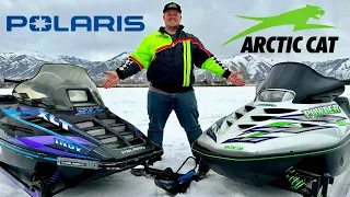 Polaris Vs. Arctic Cat! Reliving the past, 600 Triple Edition! RACE!