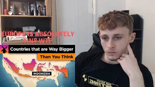 British Guy Reacting to Countries That Are WAY Bigger Than You Think