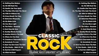 ACDC, Queen, Aerosmith, Nirvana, U2, Led Zeppelin 🔥 Classic Rock Greatest Hits 70's 80's 90's