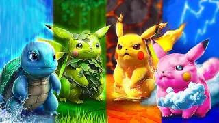 Fui Caçado por Pokémon! Pokémons de Fogo, Água, Ar e Terra! Quatro Elementos na Vida Real!