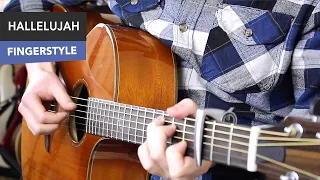 Hallelujah Guitar Tutorial EASY Fingerstyle - Jeff Buckley/ Leonard Cohen