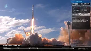 Ракета Falcon Heavy вдало стартувала з космодрому в США