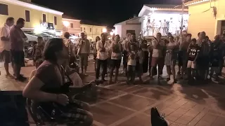 Marcello Calabrese plays and sings live "Wish you were here" (Pink Floyd) in San Teodoro-Sardinia