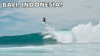 Surfing DREAM WAVES in BALI INDONESIA!