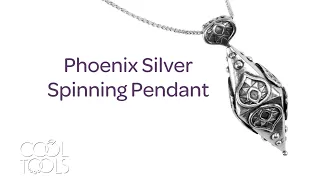 Cool Tools | Phoenix Fine Silver Spinning Pendant by Karen Trexler | Metal Clay Master Class